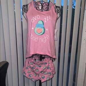 Pink Avocado Women's Pajama Set